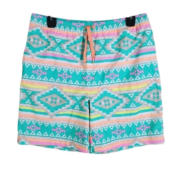 Chubbies Tribal Aztec Swim 7” Trunks Board Shorts Teen XL 18/20 Mens M 30-34 $70 - Picture 14 of 16